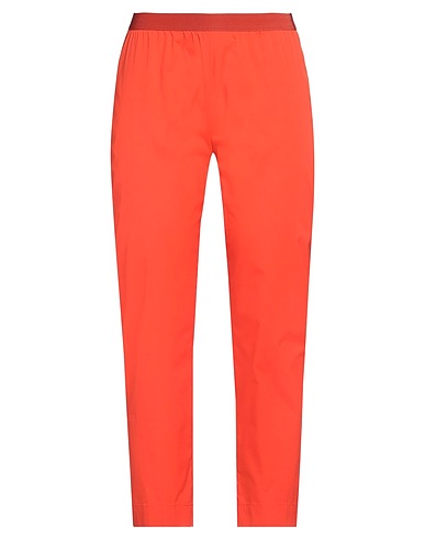 LIVIANA CONTI Casual trouser Orange 64% Cotton, 31% Polyamide, 5% Elastane