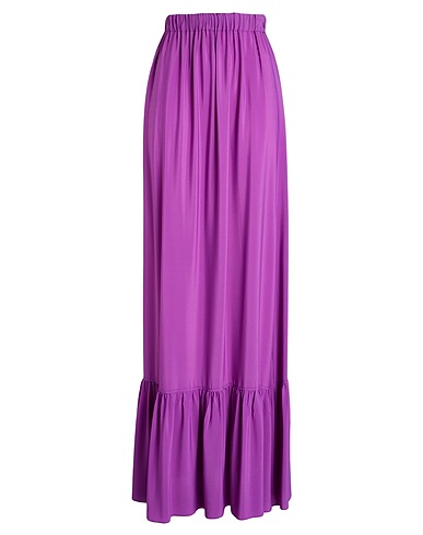JUCCA Long skirt Purple 69% Acetate, 31% Silk