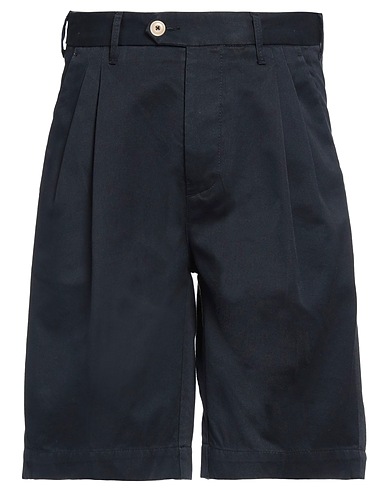 TELA GENOVA Shorts & Bermuda Midnight blue 100% Cotton