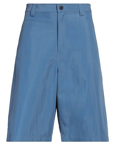 MAISON KITSUNÉ Shorts & Bermuda Slate blue 76% Cotton, 24% Polyamide