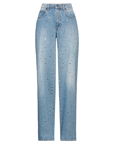 GIUSEPPE DI MORABITO Denim trousers Blue 100% Cotton
