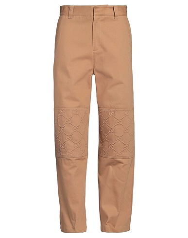 GUCCI Denim trousers Camel 100% Cotton, Polyester