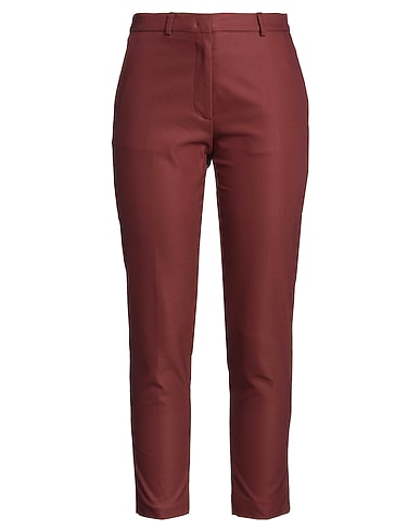 MALÌPARMI Casual pants CIOCCOLATO 54% Cotton, 44% Polyamide, 2% Elastane