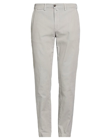 BRIGLIA 1949 Casual trouser Light grey 98% Cotton, 2% Elastane