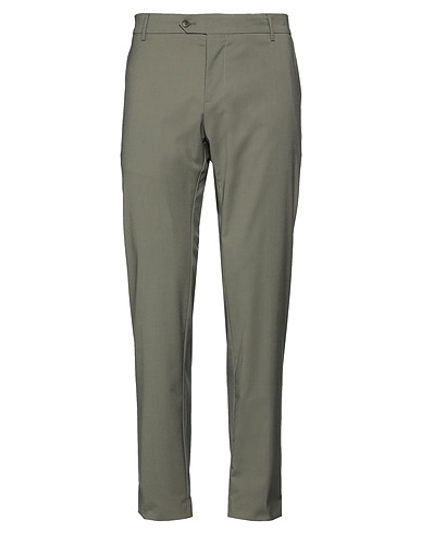 ROBERTO P Luxury Casual pants VERDE MILITARE 38% Polyester, 30% Cotton, 30% Viscose, 2% Elastane