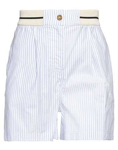 PALM ANGELS Shorts & Bermuda Sky blue 100% Cotton, Elastane