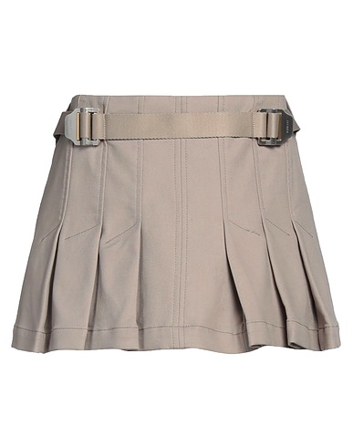 DION LEE Mini skirt Taupe 98% Organic cotton, 2% Elastane
