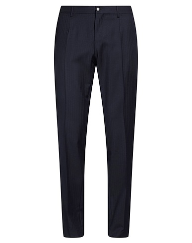 DOLCE&GABBANA Casual pants Navy 100% Virgin Wool