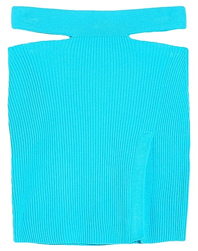 KONTATTO Minirock Azurblau 69% Viskose, 29% Acryl, 2% Elastan