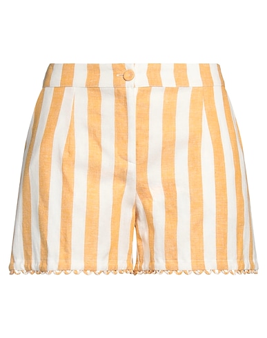 PUROTATTO Shorts & Bermuda Khaki 55% Linen, 45% Viscose