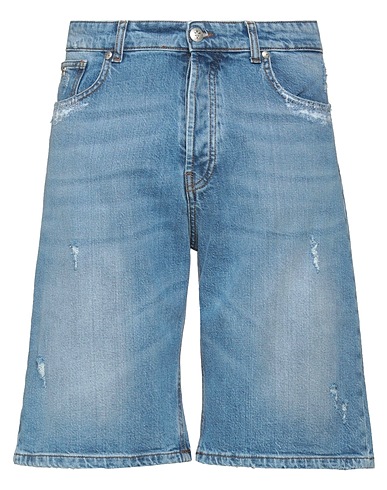 JOHN RICHMOND Denim shorts Blue 99% Cotton, 1% Elastane