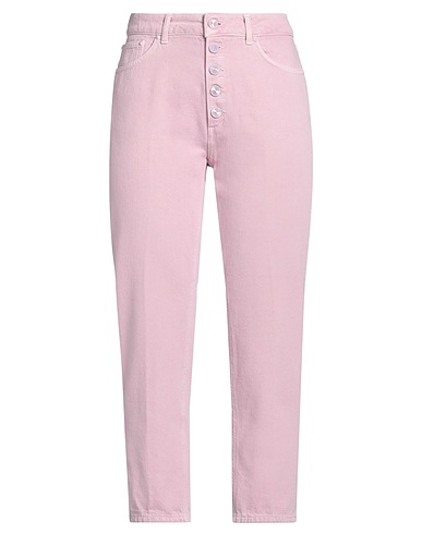 DONDUP Denim pants Pink 100% Cotton