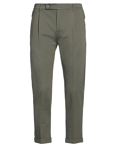 BERWICH Casual trouser Military green 60% Viscose, 35% Polyamide, 5% Elastane