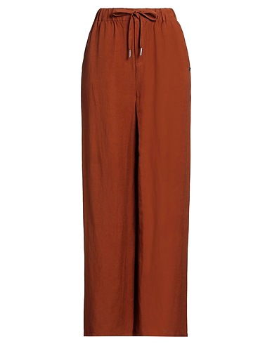 SUN 68 Casual trouser Brown 52% Linen, 48% Viscose