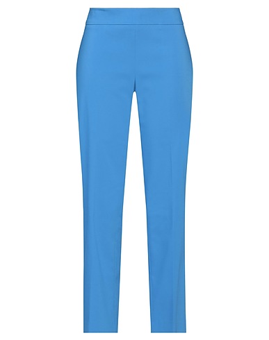 CAMICETTASNOB Casual pants Azure 62% Cotton, 33% Polyester, 5% Elastane