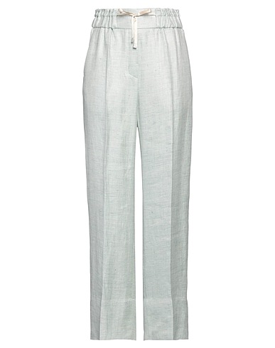 PESERICO Casual trouser Light green 52% Linen, 48% Acetate