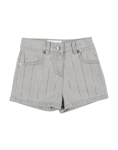 ERMANNO SCERVINO JUNIOR Denim shorts Grey 100% Cotton