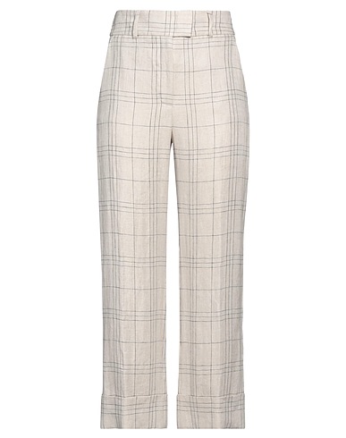 PESERICO Casual trouser Beige 100% Linen