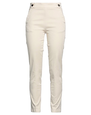 LIU •JO Casual pants Ivory 96% Cotton, 4% Elastane