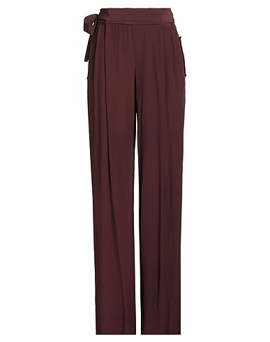 PHILOSOPHY di ALBERTA FERRETTI Casual pants Chocolate brown 100% Rayon