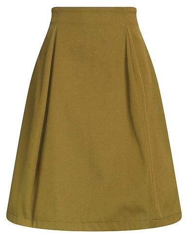PHILOSOPHY di LORENZO SERAFINI Midi skirt Military green 100% Cotton