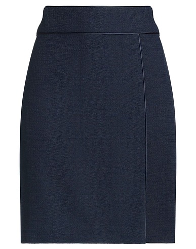 PHILOSOPHY di ALBERTA FERRETTI Mini skirt Navy blue 60% Cotton, 30% Linen, 6% Polyamide, 4% Other Fibres