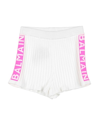 BALMAIN Shorts & Bermuda White 70% Viscose, 30% Polyester, Polyamide