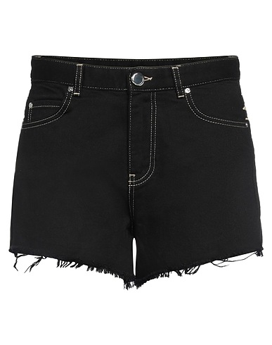 PINKO Denim shorts Black 100% Cotton, Polyester