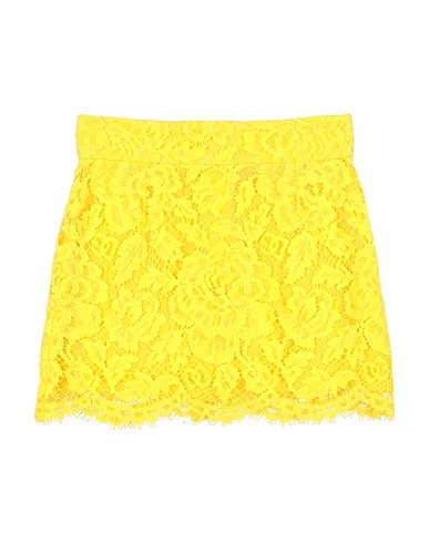 DOLCE&GABBANA Skirt Yellow 39% Polyamide, 34% Viscose, 27% Cotton