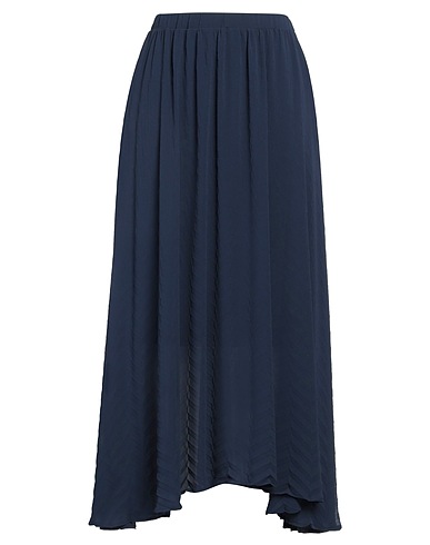 JUST FEMALE ミディ丈スカート ネイビー ポリエステル 100%