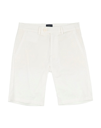 FAY Shorts & Bermuda BIANCO 97% Cotton, 3% Elastane, Polyester
