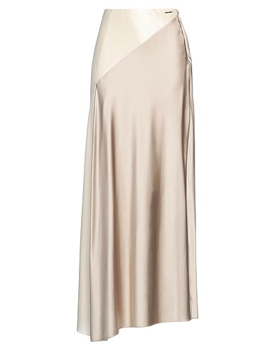 CALVIN KLEIN Long skirt Ivory 65% Acetate, 32% Polyester, 3% Elastane
