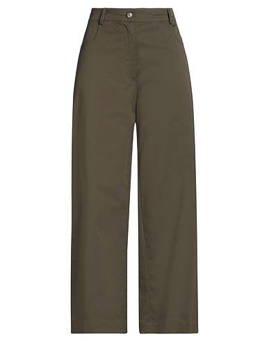 8PM Casual trouser Military green 98% Cotton, 2% Elastane