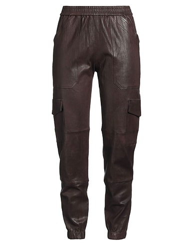 SPRWMN Casual trouser Chocolate brown 100% Leather