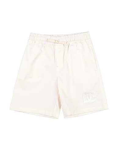 DOLCE&GABBANA Shorts & Bermuda Ivory 97% Cotton, 3% Elastane, Viscose