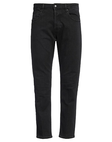 DON THE FULLER Denim trousers Black 98% Cotton, 2% Rubber