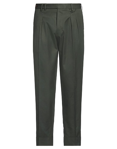 SARTORIO Casual pants Dark green 100% Cotton