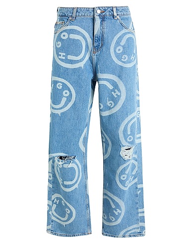 HUGO Denim trousers Blue 100% Cotton