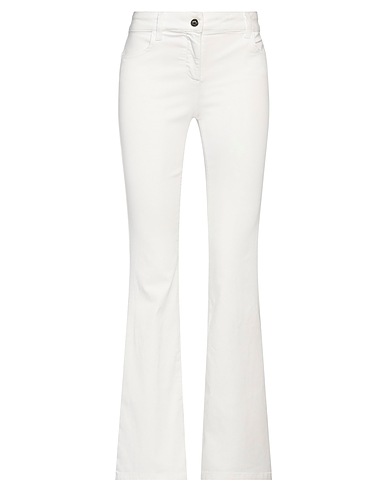LIU •JO Casual pants White 71% Cotton, 25% Polyester, 4% Elastane