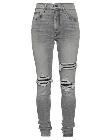 AMIRI Denim pants Grey 92% Cotton, 6% Elastomultiester, 2% Elastane