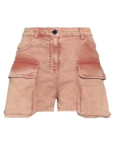 PINKO Denim shorts DENIM Brown 97% Cotton, 3% Elastane