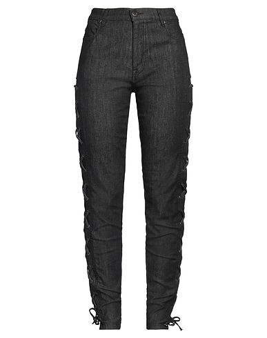 PT Torino Denim trousers Black 98% Cotton, 2% Elastane