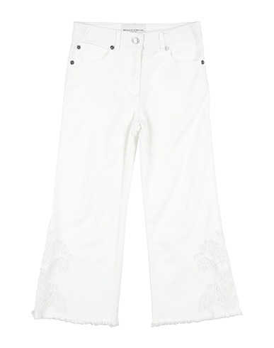 ERMANNO SCERVINO JUNIOR Pantalone Bianco 98% Cotone, 2% Elastan