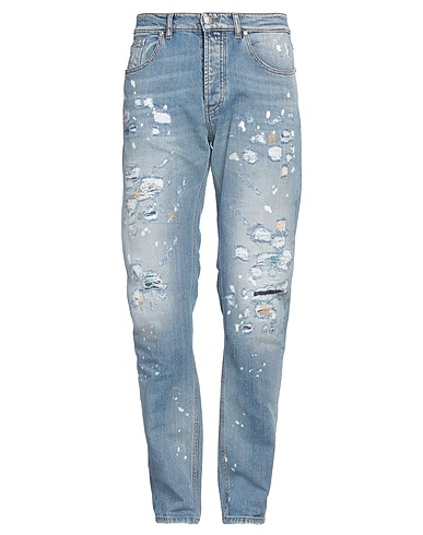 JOHN RICHMOND Denim pants Blue 98% Cotton, 2% Elastane