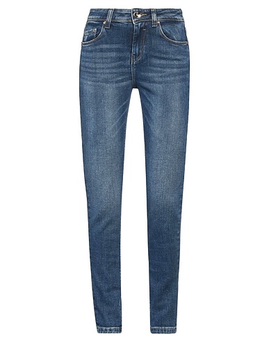 GAUDÌ Denim trousers Blue 99% Cotton, 1% Elastane