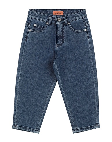 MISSONI KIDS BOTTOMWEAR Blue 98% Cotton, 2% Elastane, Viscose, Polyester, Ceramic