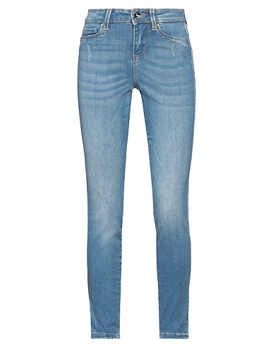 GAUDÌ Denim trousers Blue 80% Cotton, 18% Polyester, 2% Elastane