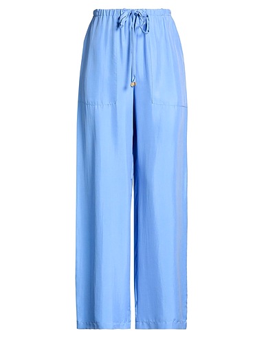 ALYSI Casual pants Azure 100% Silk