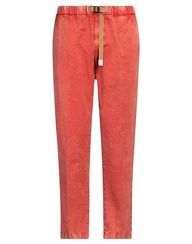 WHITE SAND Casual trouser Brick red 97% Cotton, 3% Elastane