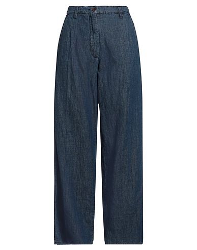 WHITE SAND Jeans Blau 60% Baumwolle, 40% Leinen